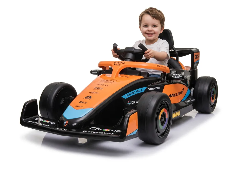 Voiture électrique enfant McLaren Formula 1 12V, sous licence officielle, pour enfant de 3-6 ans