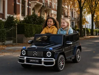 Voiture électrique enfant Mercedes G63 AMG noir métallisé 24V, jusqu'à 10 km/h, pour enfant de 5-9 ans