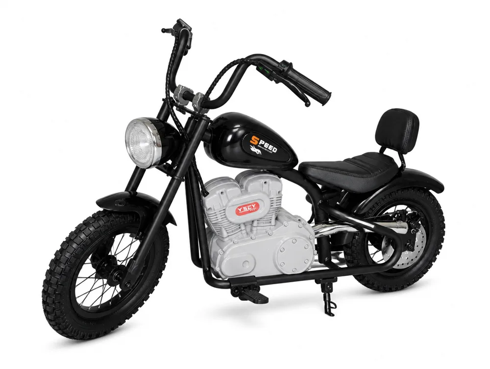 Voiture électrique enfant Moto Chopper 24V, cadre acier renforcé, pour enfant de 5-9 ans
