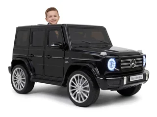 Voiture électrique enfant Mercedes G500 noir 12V, sous licence officielle, pour enfant de 3-6 ans