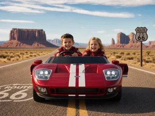 Voiture électrique enfant Ford GT 24V, sous licence officielle, avec télécommande parentale, pour enfant de 5-9 ans