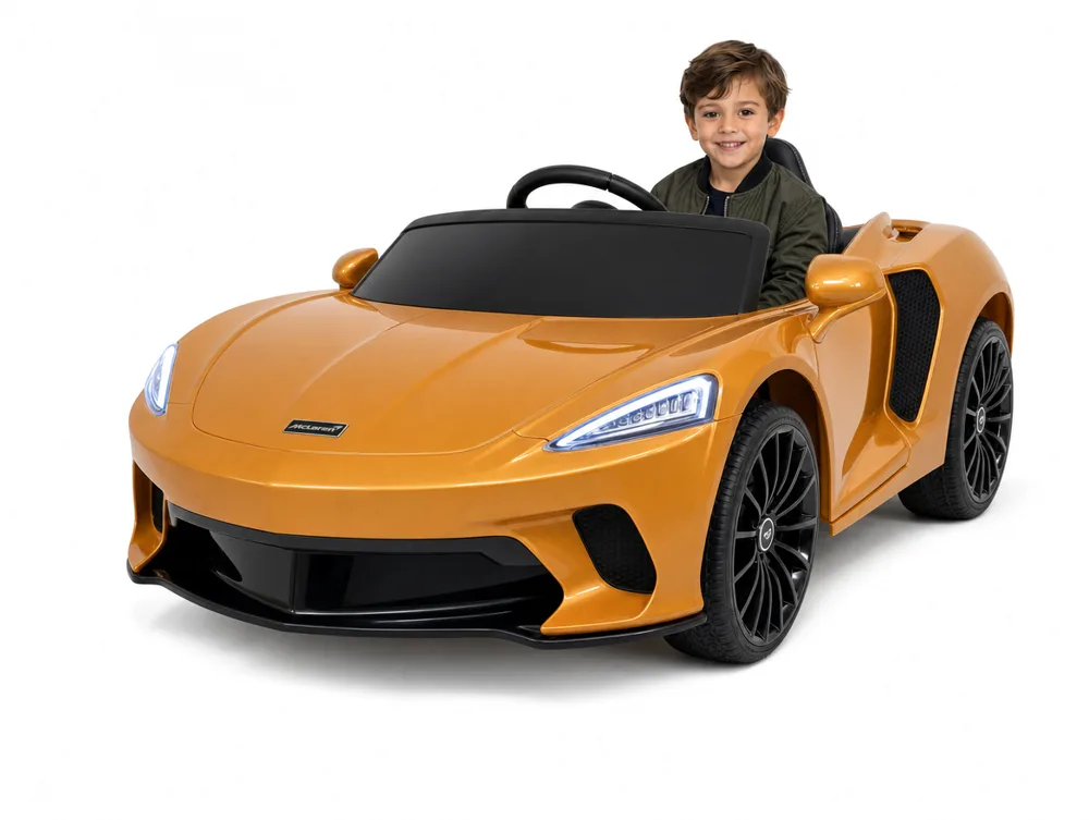 Voiture électrique enfant McLaren 620 GT bronze cuivré 12V, sous licence officielle, pour enfant de 3-6 ans