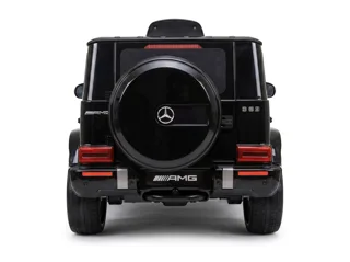 Voiture électrique enfant Mercedes G63 AMG noir 12V, pneus tout-terrain, pour enfant de 3-6 ans