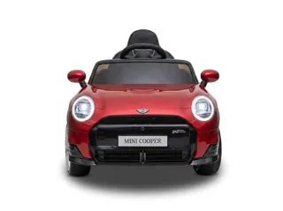 Voiture électrique enfant Mini Cooper S rouge 12V, lecteur MP3 Bluetooth, pour enfant de 3-6 ans