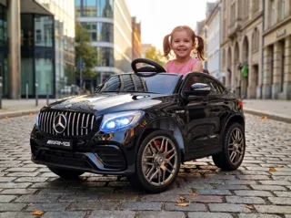 Voiture électrique enfant Mercedes GLC 63 AMG noir 12V, batterie 7 Ah, pour enfant de 3-6 ans