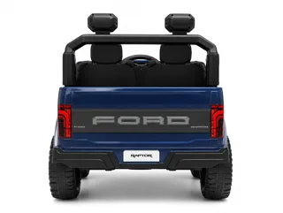 Voiture électrique enfant Ford Raptor bleu 24V, phares et feux fonctionnels, pour enfant de 5-9 ans