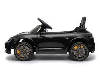 Voiture électrique enfant Porsche Taycan noir 12V, habitacle simili cuir, pour enfant de 3-6 ans, visuel 5