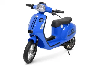Voiture électrique enfant Vespa Électrique bleu 24V, pour enfant de 5-9 ans, visuel 2