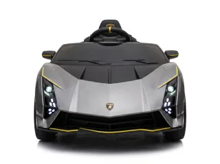 Voiture électrique enfant Lamborghini Auténtica gris 12V, sous licence officielle, avec télécommande parentale, pour enfant de 3-6 ans