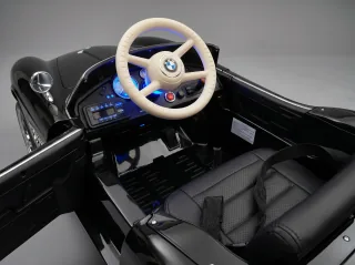 BMW 507 enfant, détail tableau de bord + volant ivoire