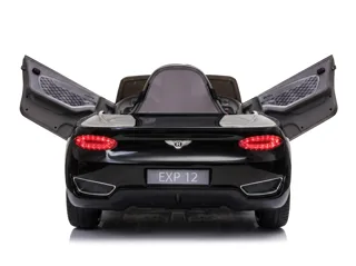 Voiture électrique enfant Bentley EXP noir 12V, lecteur MP3 Bluetooth, pour enfant de 3-6 ans