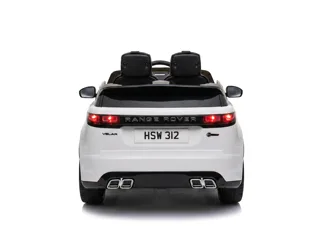 Voiture électrique enfant Range Rover Velar blanc 12V, ceinture de sécurité, pour enfant de 3-6 ans