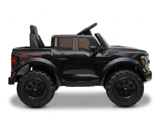 Voiture électrique enfant Ford Raptor noir 12V, lecteur MP3 Bluetooth, pour enfant de 3-6 ans