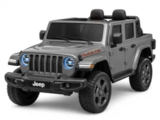 Voiture électrique enfant Jeep Gladiator gris 12V, avec télécommande parentale, pour enfant de 3-6 ans