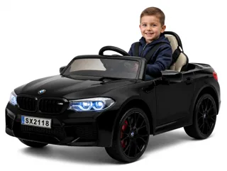 Voiture électrique enfant BMW M5 noir métallisé 24V, batterie 7 Ah, pour enfant de 5-9 ans