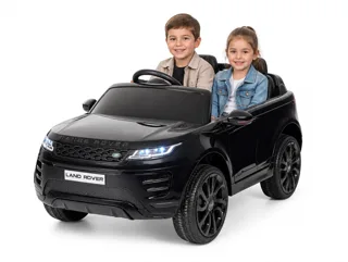 Voiture électrique enfant Range Rover Evoque noir 12V, sous licence officielle, avec télécommande parentale, pour enfant de 3-6 ans