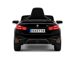 Voiture électrique enfant BMW M5 noir métallisé 24V, sous licence officielle, ceinture de sécurité, pour enfant de 5-9 ans