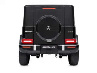 Voiture électrique enfant Mercedes G63 AMG noir métallisé 24V, ceinture de sécurité, pour enfant de 5-9 ans