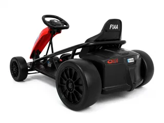 Voiture électrique enfant Drift Kart rouge 24V, mode drift dérapage contrôlé, jusqu'à 15 km/h, pour enfant de 5-9 ans, visuel 2