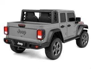 Voiture électrique enfant Jeep Gladiator gris 12V, jusqu'à 5 km/h, pour enfant de 3-6 ans