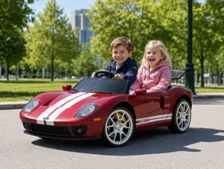 Voiture électrique enfant Ford GT 24V, avec télécommande parentale, lecteur MP3 Bluetooth, pour enfant de 5-9 ans