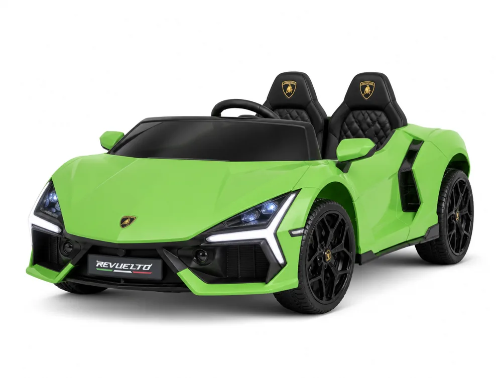 Voiture électrique enfant Lamborghini Revuelto vert 24V, sous licence officielle, pour enfant de 5-9 ans