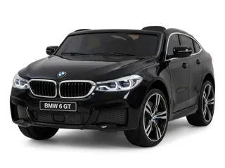 Voiture électrique enfant BMW Série 6 GT noir 12V, lecteur MP3 Bluetooth, pour enfant de 3-6 ans, visuel 2