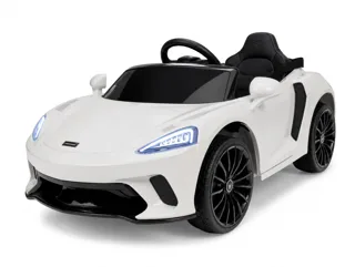 Voiture électrique enfant McLaren 620 GT blanc 12V, sous licence officielle, avec télécommande parentale, pour enfant de 3-6 ans