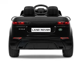 Voiture électrique enfant Range Rover Evoque noir 12V, sous licence officielle, ceinture de sécurité, pour enfant de 3-6 ans