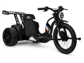 Voiture électrique enfant Tricycle Drift Électrique 24V, allure chopper, pour enfant de 5-9 ans