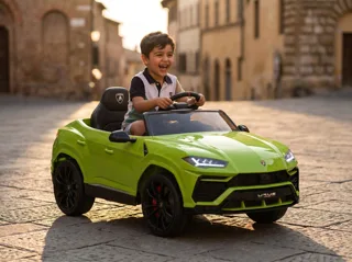 Voiture électrique enfant Lamborghini Urus vert 12V, sous licence officielle, pour enfant de 3-6 ans, visuel 2
