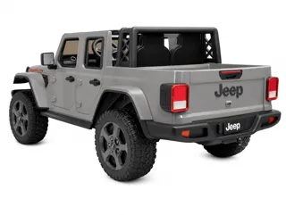 Voiture électrique enfant Jeep Gladiator gris 12V, lecteur MP3 Bluetooth, pour enfant de 3-6 ans