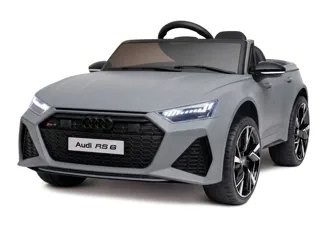 Audi RS6 12V Nardo grey, vue trois-quarts avant