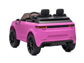 Voiture électrique enfant Range Rover Sport rose 24V, sous licence officielle, lecteur MP3 Bluetooth, pour enfant de 5-9 ans