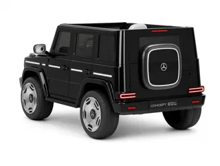 Voiture électrique enfant Mercedes EQG noir 12V, pneus tout-terrain, pour enfant de 3-6 ans