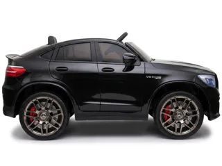 Voiture électrique enfant Mercedes GLC 63 AMG noir 12V, lecteur MP3 Bluetooth, pour enfant de 3-6 ans