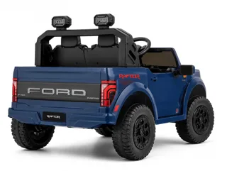 Voiture électrique enfant Ford Raptor bleu 24V, jusqu'à 10 km/h, pour enfant de 5-9 ans