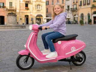 Voiture électrique enfant Vespa Électrique rose 24V, pour enfant de 5-9 ans, visuel 8