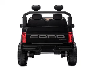 Voiture électrique enfant Ford Raptor noir 24V, sous licence officielle, pneus tout-terrain, pour enfant de 5-9 ans