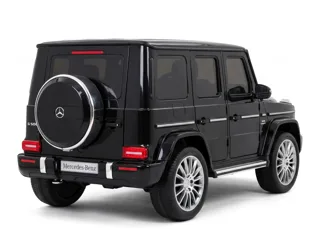 Voiture électrique enfant Mercedes G500 noir 12V, phares et feux fonctionnels, pour enfant de 3-6 ans