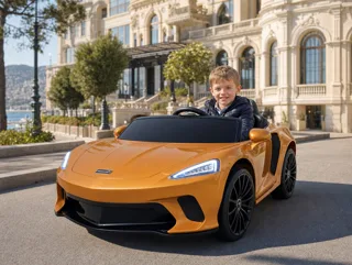 Voiture électrique enfant McLaren 620 GT bronze cuivré 12V, jusqu'à 5 km/h, pour enfant de 3-6 ans
