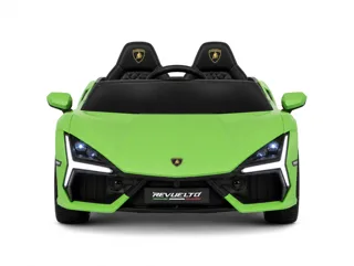 Voiture électrique enfant Lamborghini Revuelto vert 24V, ceinture de sécurité, pour enfant de 5-9 ans