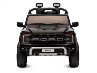 Voiture électrique enfant Ford Raptor noir 24V, sous licence officielle, lecteur MP3 Bluetooth, pour enfant de 5-9 ans