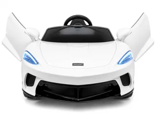 Voiture électrique enfant McLaren 620 GT blanc 12V, sous licence officielle, démarrage progressif Soft-Start, pour enfant de 3-6 ans