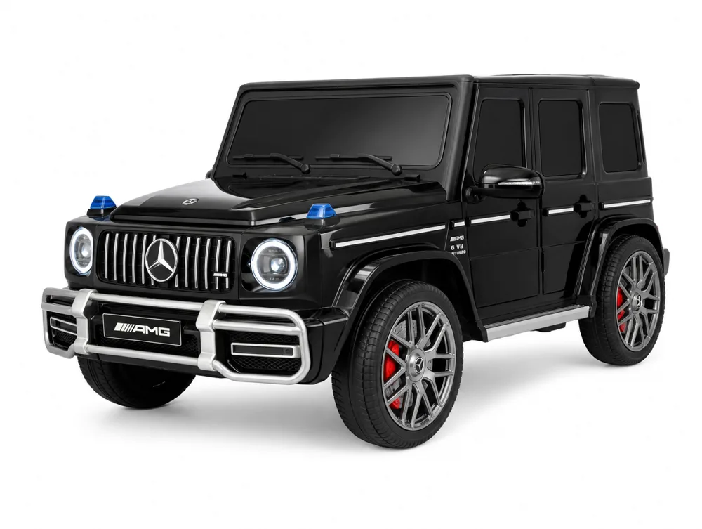 Voiture électrique enfant Mercedes G63 AMG noir métallisé 24V, sous licence officielle, pour enfant de 5-9 ans