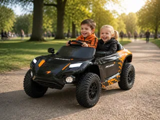 Voiture électrique enfant McLaren Rally 12V, sous licence officielle, avec télécommande parentale, pour enfant de 3-6 ans