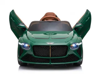 Bentley Bacalar enfant, Vert British Racing, vue avant portes en élytre