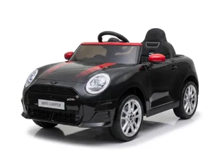 Voiture électrique enfant Mini Cooper S noir métallisé 12V, batterie 7 Ah, pour enfant de 3-6 ans