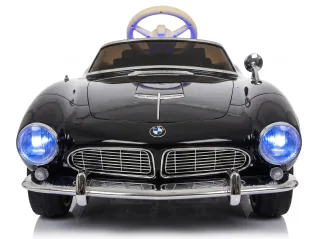 BMW 507 enfant, Noir, vue de face, phares allumés