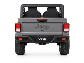 Voiture électrique enfant Jeep Gladiator gris 12V, phares et feux fonctionnels, pour enfant de 3-6 ans